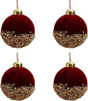 Amazon.com: IUIBMI 4PCS Burgundy Christmas Ball Ornaments, Glittered Sequin Xmas Glass Pearl Glitter Balls Hanging Christmas Tree Decorations for Xmas Trees Wedding Party Holiday Decor (80mm/3.4")(#1) : Home & Kitchen Red Ball Ornaments, Velvet Christmas Tree, Trees Wedding, Burgundy Christmas, Glass Christmas Balls, Velvet Cloth, Christmas Ball Ornaments, Velvet Christmas, Hanging Christmas Tree