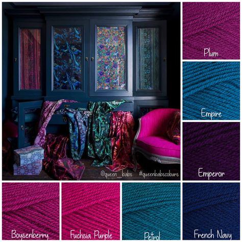 Vintage Jewel Tone Color Palette, Deep Winter Colors, Yarn Color Combinations, Purple Color Palettes, Jewel Tone Colors, Different People, Color Palette Design, Complimentary Colors, Paint Colors For Home