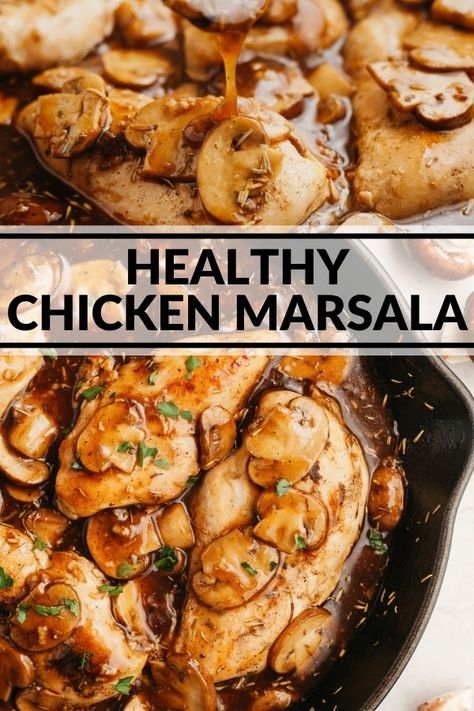 Healthy Chicken Marsala, Broccoli Cauliflower Rice, Lite Recipes, Saucy Chicken, Turkey Dinners, Potatoes Roasted, Best Healthy Dinner Recipes, Low Calorie Dinners, Seasoned Chicken