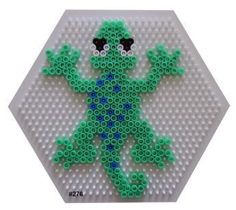 HAMA - Lizard Melts Beads, Bead Lizard, Perler Bead Designs, Lizard Pattern, Melt Beads Patterns, Easy Perler Bead Patterns, Melty Bead Patterns, Diy Sharpie, Art Perle