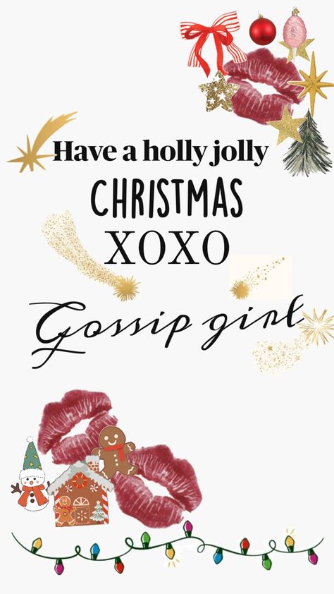 Gossip Girl Wallpaper, Christmas Posters, Chuck And Blair, Have A Holly Jolly Christmas, Wallpaper Themes, Xoxo Gossip Girl, Xoxo Gossip, Book Wallpaper, Iphone Wallpaper Themes