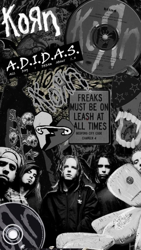 Korn Wallpaper, Rock N Roll Art, Band Wallpapers, Edgy Wallpaper, Very Funny Pictures, Wallpaper Iphone Cute, Cool Wallpaper, Music Bands