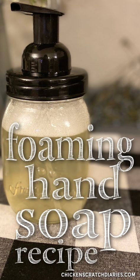 Diy Foaming Hand Soap Recipes, Foaming Hand Soap Recipe, Hand Soap Recipe, Homemade Hand Soap, Diy Foaming Hand Soap, Cheap Fragrance, Diy Hand Soap, Natural Cleaning Products Diy, Recipes Cheap