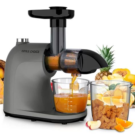 Cold press juicer adopts low-speed motor and fine grinding, which can best retain the nutritional value of fruits and vegetables. It perfectly separates the juice from the pulp and extracts more juice , Vitamins and minerals, reduce the oxidation rate. Use it to make a variety of healthy foods for your family, and easily enjoy different flavors of juice every day. Masticating Juicer, Vegetable Juices, Centrifugal Juicer, Cold Press Juicer, Juicer Machine, Fruit Juicer, Vegetable And Fruit, Juice Extractor, Vegetable Juice