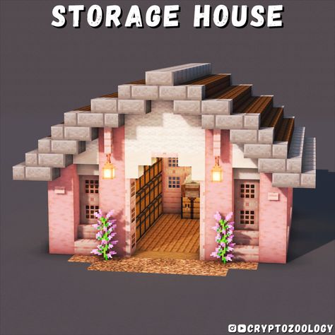 Cherry Storage Room Minecraft, Roblox Islands Build Ideas, Storage House Minecraft, Sanrio Minecraft Builds, Minecraft House Templates, Minecraft Storage House, Minecraft Storage Room Ideas, Cute Pink Minecraft House, Minecraft Cherry Blossom