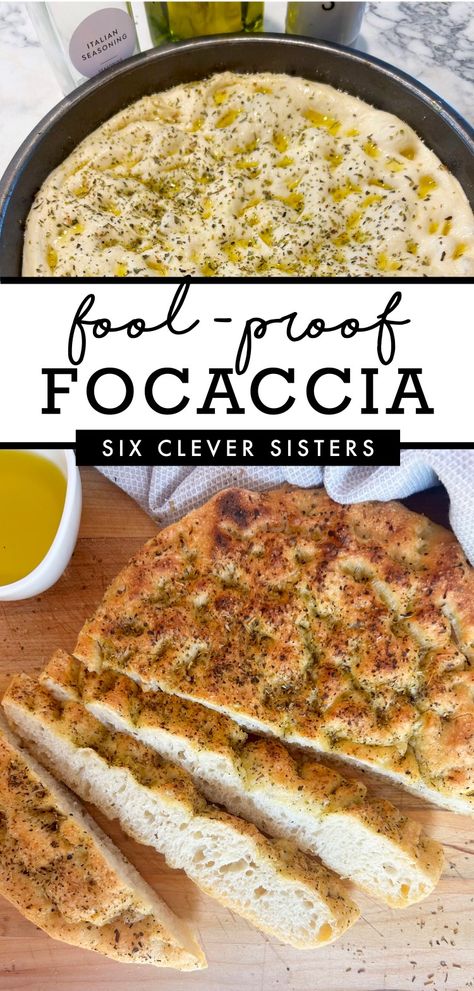 Best focaccia recipe | Easy Focaccia | Bread recipes | Bread | Crusty Bread | Bread for beginners | Bread recipes homemade | Bread recipes easy | focaccia | focaccia bread recipe | Six Clever Sisters Focaccia With Instant Yeast, Pretty Foccacia Bread Recipes, Foccacia Bread Onion, Foccacia Bread Savory, Modern Nonna Bread, Foccacia Bread Diy, Focaccia Bread From Pizza Dough, Friccocia Bread, Fricoccia Bread