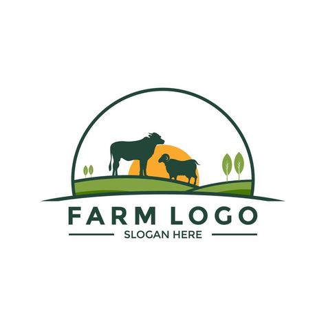 farm logo vector, livestock logo icon design template Animal Feed Logo, Fruit Graphic Design, Fruit Branding, Farm Logos, Bio Logo, Fruit Graphic, Farm Hacks, Cattle Feed, Logo Icon Design