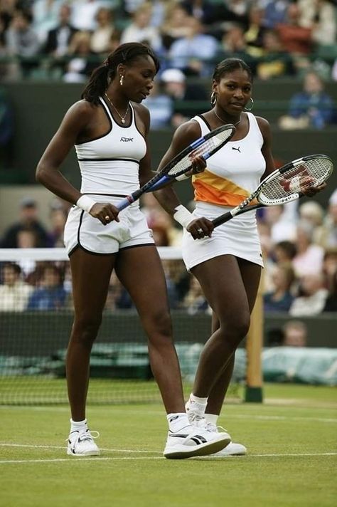 Tennis Core, Tennis Fits, Serena Williams Tennis, Venus And Serena Williams, Tennis Aesthetic, Vintage Tennis, Venus Williams, Tennis Fashion, Serena Williams