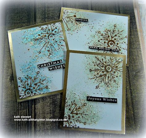 Kath's Blog......diary of the everyday life of a crafter: Simon Says - Sparkle Mode Christmas Card Crafts, Tim Holtz Sizzix Dies, Artistic Style, Monday Design, Christmas Cards To Make, Tim Holtz Cards, Simon Says Stamp Blog, Christmas Sentiments, Snowflake Cards