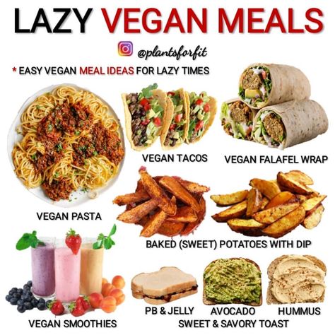 Heathly Recipe, Lazy Vegan Meals, Hclf Vegan Recipes, Breakfast Dinner Ideas, Healthy Vegan Meals, Full Day Of Eating, Lazy Vegan, Day Of Eating, Eating Vegan