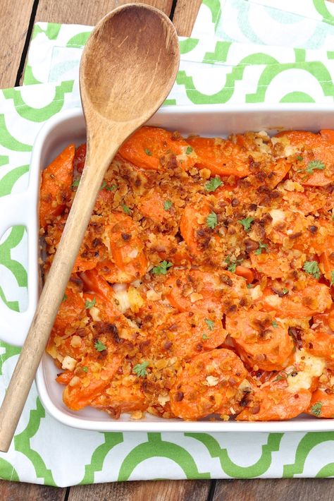 Baked Horseradish Carrots... even people who don't like cooked carrots love these!