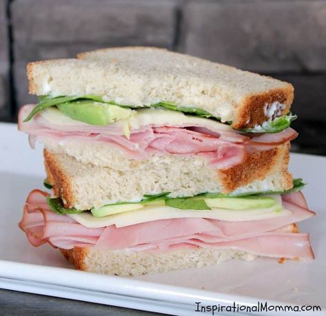 Fresh Ham, Avocado & Spinach Sandwich Spinach Sandwich, Fresh Ham, Ham Sandwich, Pepperidge Farm, Crackers, Fall In Love, Spinach, Avocado, Sandwiches