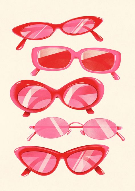 Rose Tinted Glasses, Foto Muro Collage, Printable Wall Collage, Tinted Glasses, Dorm Posters, Picture Collage Wall, Preppy Wallpaper, Arte Inspo, Art Collage Wall