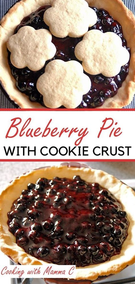 Blueberry Pie with Sugar Cookie Crust will become your go-to summer dessert! It’s the best blueberry pie recipe, and even people who don’t like blueberries will rave about it! Sugar Cookie Pie Crust Recipe, Sugar Cookie Pie Crust, Best Blueberry Pie Recipe, Amazing Pies, Best Blueberry Pie, Rolled Sugar Cookie Dough, Pumpkin Spice Cookie Recipe, Cookie Dough Crust, Sugar Cookie Dough Recipe