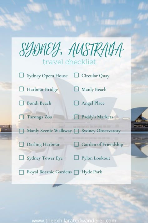 Sydney Australia Things To Do, Sydney To Do List, What To Do In Sydney Australia, Sydney Bucket List, Things To Do In Sydney Australia, Australia Activities, Sydney Itinerary, Travel Sydney, Australia Packing List