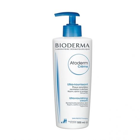 Bioderma Moisturiser, Bioderma Atoderm, Cream Pumps, Moisturizer For Sensitive Skin, Glitter Eyeliner, Dry Sensitive Skin, Moisturizer For Dry Skin, Homemade Skin Care, Daily Moisturizer