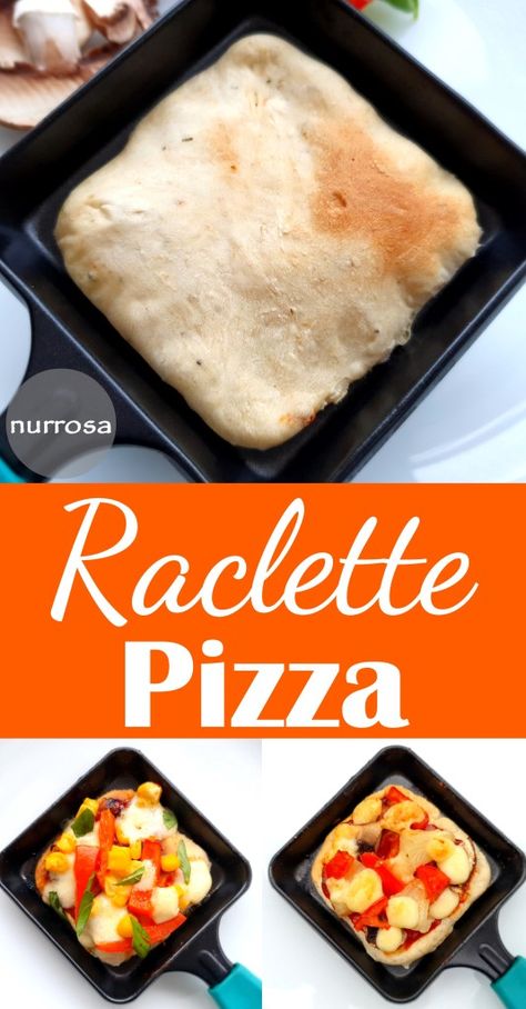 Raclette Pizza, Pizza Raclette, Raclette Grill, Kitchen Stories, Mozzarella, Pizza, Pizzas