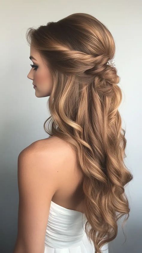 15 Trendy Birthday Hairstyles: Elegant for Your Special Day Birthday Hair Ideas, Birthday Hairstyle, Glamorous Curls, Crown Braid Updo, Hairstyles Elegant, Loose Buns, Side Swept Curls, Chignon Bun, Pageant Hair