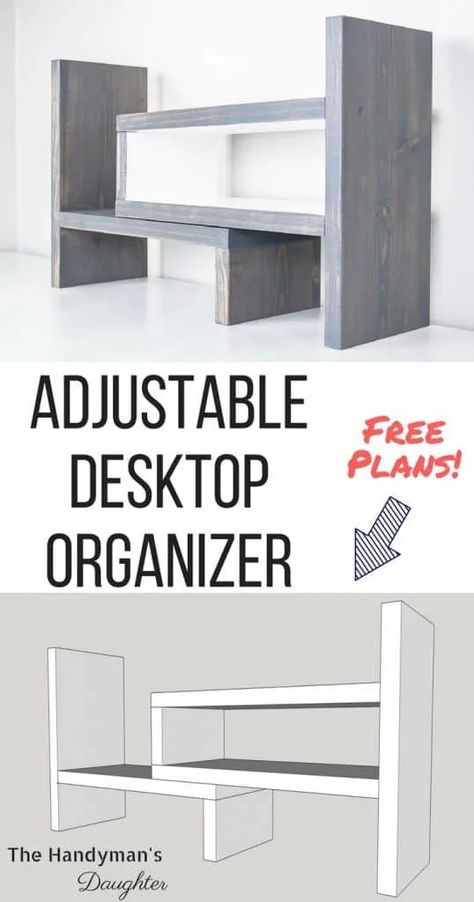 Diy Desk Shelf, Diy Desktop Organizer, Workbench Designs, Wooden Box Designs, Diy Desktop, Desktop Shelf, Woodworking Box, Small Woodworking Projects, Rockler Woodworking