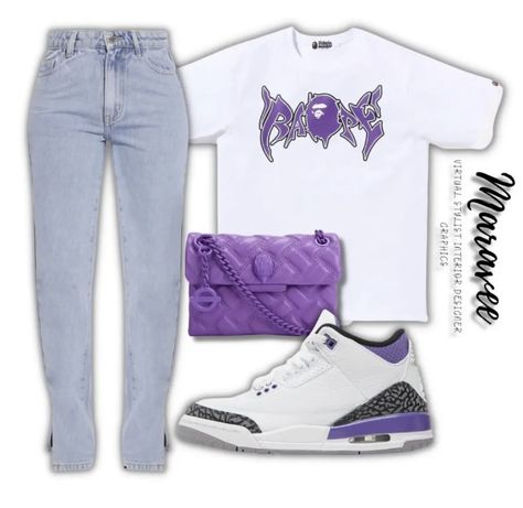 Hood Fashion, Cute Highschool Outfits, Purple Outfit, Teen Swag Outfits, Mode Zara, Cute Birthday Outfits, Fasion Outfits, Shoes Outfit Fashion, Stylish Summer Outfits