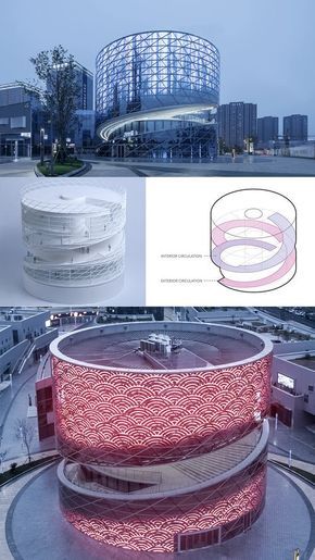 Art Center Architecture, Stage Architecture, Circular Architecture, Terminal Bus, Kolam Koi, Circular Buildings, China Architecture, Commercial Center, Concept Models Architecture