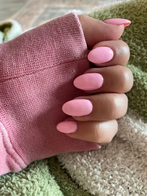 Pink Nails Almond, Pale Nails, Bright Pink Nails, Cute Simple Nails, Summery Nails, Nails Almond, Light Bright, Dipped Nails, Fresh Start