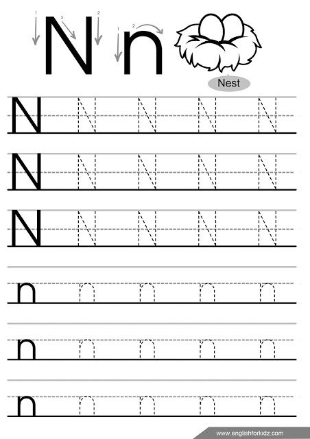 Letter n tracing worksheet, printing worksheets for preschoolers Letter N For Preschoolers, N Worksheets For Preschool, Printing Worksheets, Letter N Activities, Letter N Worksheet, Free Handwriting Worksheets, Tracing Letters Preschool, Letter Worksheets For Preschool, Printable Alphabet Worksheets