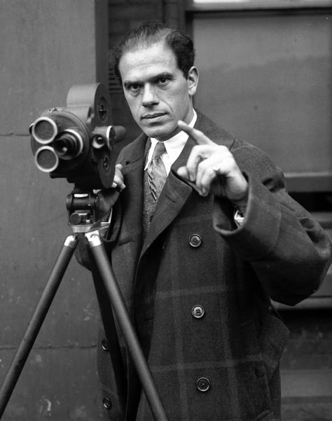 Frank Capra, Chicago, December 29, 1931 Chicago December, Famous Directors, Frank Capra, Pier Paolo Pasolini, Fritz Lang, Movie Directors, Film Maker, Best Director, Movie Director