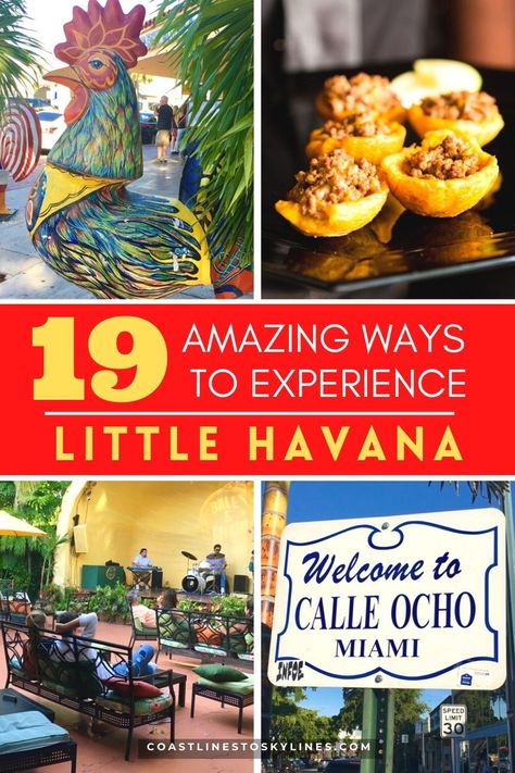 Little Havana In Miami, Havana Restaurant, Little Havana Miami, Places In Miami, Domino Park, Outfits Miami, Miami Bachelorette, Miami Travel Guide, Cuban Restaurant