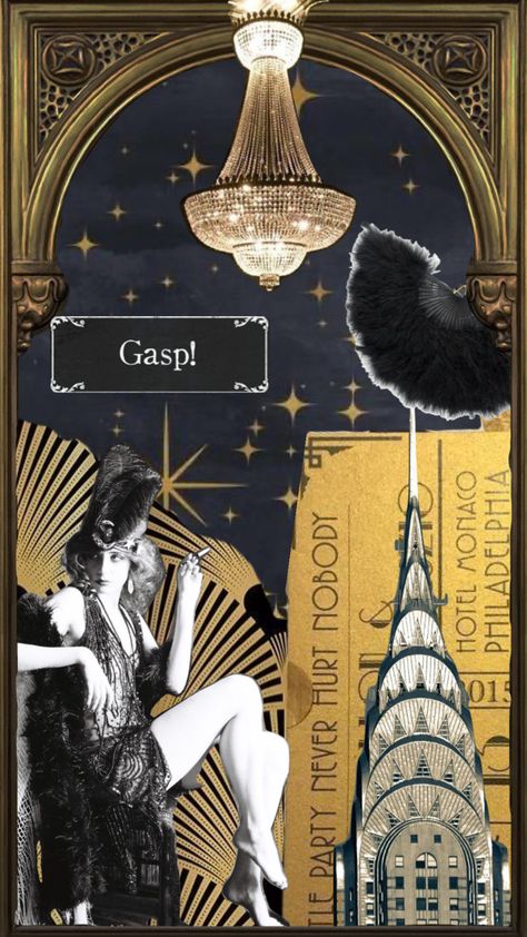 #1920s Art Deco Collage Ideas, 1920 Mood Board, 1920s Set Design, 1920s Collage, 1920s Art Deco Aesthetic, 1920s Broadway, 1920s Background, 1920s Lifestyle, 1920s Moodboard