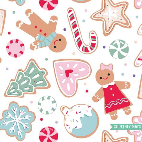 Is anyone else getting excited for Christmas cookie season? I absolutely love gingerbread cookies 😋 - #artlicensing #surfacepatternfreelance #availablenow #afreshbunch #licensing #artistsoninstagram #illustrationartists #printandpattern #christmasart #holidayart #christmasartwork #surfacepatterndesigner #wrappingpaperdesign #giftwrap Christmas Cookie Drawing, Gingerbread Cookies Drawing, Christmas Cookies Drawing, Gingerbread Illustration, Gingerbread Craft Ideas, Cookies Drawing, Christmas Draw, Gingerbread Craft, Cookie Drawing