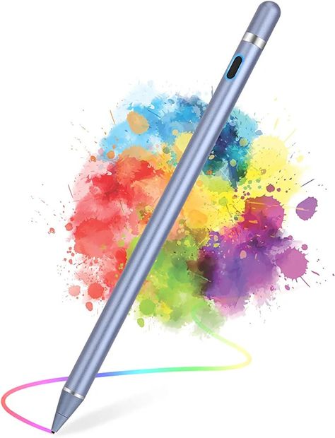 Active Stylus Pens for Touch Screens, Active Pencil Smart Digital Pens Fine Point Stylist Pen Compatible with iPhone iPad,Samsung/Android Smart Phone&Tablet Writing Drawing by maylofi / price ; 17.99 on sale Handwriting Games, Pencil For Ipad, Stylish Pens, Galaxy Tablet, Stylus Pens, Writing Drawing, Drawing Pen, Stylus Pen, Tablet Phone