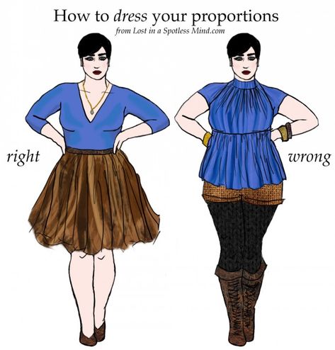 Right and wrong clothes Wrong Clothes, Mode Tips, Principles Of Design, Curvy Fashion, Fashion Advice, Dressmaking, Look Fashion, Plus Size Fashion, Plus Size Outfits