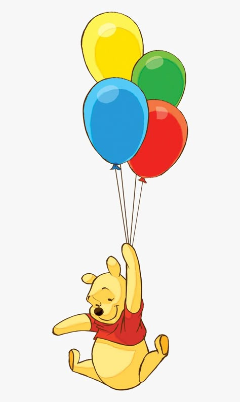 Drawing Winnie The Pooh, Winnie The Pooh With Balloon, Pooh With Balloon, Pooh Drawing, Winnie The Pooh Png, School Wall Art Ideas, Baby Winnie The Pooh, Winnie The Pooh Drawing, Pooh Pictures