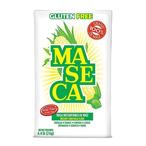 Amazon.com : White Maseca Corn Flour Gluten Free 2 Kg 4.4 lb Mexican cooking (New Version) : Grocery & Gourmet Food Corn Tortillas Enchiladas, Healthy Tortilla, Homemade Tamales, Latin American Food, Mole Sauce, Corn Tortilla, Dried Corn, Green Salsa, Tortilla Recipe