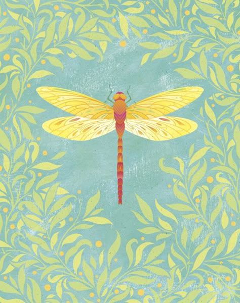 Dragon Fly Wallpaper Aesthetic, Dragonfly Aesthetic, Dragonfly Crafts, Notion Images, Insect Embroidery, Teal Inspiration, Dragonfly Illustration, Dragonfly Artwork, Fly Drawing