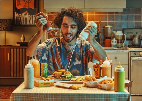 Burger King on Behance Burger Commercial, Human Portrait, Ad Photography, Ouzo, Uber Eats, Photography Advertising, Tv Display, Food Ads, King Art