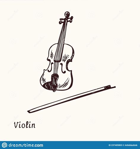 Illustration about Violin. Ink black and white doodle drawing in woodcut style with inscription. Illustration of engraving, line, hand - 237405803 Violin Doodle, 2024 Sketchbook, Violin Illustration, Violin Drawing, Lil Tattoos, Violin Tattoo, White Doodle, Sketchbook Challenge, Inktober 2024