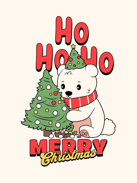 Take your T-Shirt design to the next level by using this Bear Cartoon Merry Christmas T-Shirt design template by Novendi Prasetya. Use this ready-to-use T-Shirt design and start designing like a Pro. Merry Christmas Tshirt Design, Christmas Design Tshirt, Christmas Tshirts Designs, Christmas Wednesday, Christmas Tshirt Designs, Good Morning Christmas, Morning Christmas, T Shirt Design Template, Billboard Design