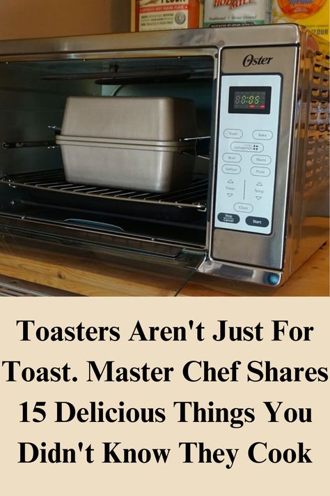 Do you know of any other great things you can cook with toaster ovens?


Your toaster oven isn’t just for toast my friends. You can actually cook delicious meals right in your toaster oven. The toaster oven is pretty much like a regular oven but smaller.

It has a heating source on the top and the bottom which allows your toaster oven to heat up fast and cook your food fast. It also has that handy little timer for those of us who can be forgetful. Toaster Oven Cooking, Toaster Oven Recipes, Aesthetic Archive, Food Fast, Toasters, Master Chef, Oven Cooking, Oven Recipes, Delicious Meals