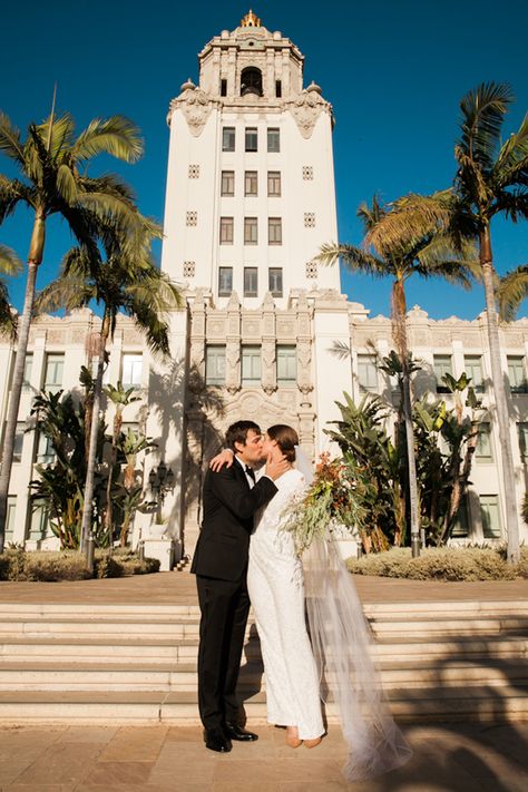 los angeles elopement at the beverly hills courthouse : michelle + joe are married! - los angeles and palm springs wedding photographer Beverly Hills Elopement, Beverly Hills Courthouse Wedding, Beverly Hills Courthouse, Los Angeles Engagement Photos, Beverly Hills Wedding, Courthouse Wedding Photos, Courthouse Elopement, 2024 Travel, Sarah Sherman