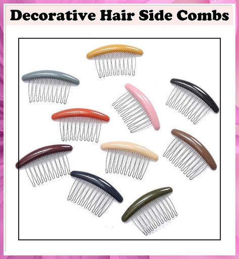 5 Pcs Acrylic Hair Combs 10 Teeth Hair Side Combs Decorative Bangs Hair Comb Pin Simple Hair Clip Headpiece Hair Accessories for Women and Girls Simple Headpiece, Comb Pin, Headpiece Accessories, Side Comb, Simple Hair, Hair Combs, Dramatic Look, Cat Accessories, Different Hairstyles