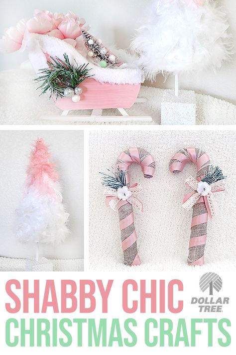 Shabby Chic Christmas Crafts, Pink Diy Christmas Ornaments, Diy Shabby Chic Christmas Decorations, Shabby Chic Ornaments Diy, Diy Pink Christmas Ornaments, Diy Colorful Christmas Decor, Diy Pink Ornaments, Shabby Chic Christmas Diy, Pink Christmas Diy