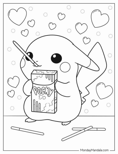 Activities For Kids At Home Age 3, Disney Cartoon Coloring Pages, Disney Coloring Sheets Free Printables, Cute Anime Coloring Pages, Pikachu Coloring, Drawing Horror, Pokemon Coloring Sheets, Pikachu Coloring Page, Hello Kitty Colouring Pages