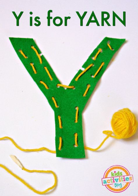 Y Crafts For Preschool, Letter Y Crafts For Preschool, Letter Y Craft, Letter Y Activities, Y Is For Yarn, Letter Y Crafts, Sensory Party, Spooky Activities, Easy Halloween Games