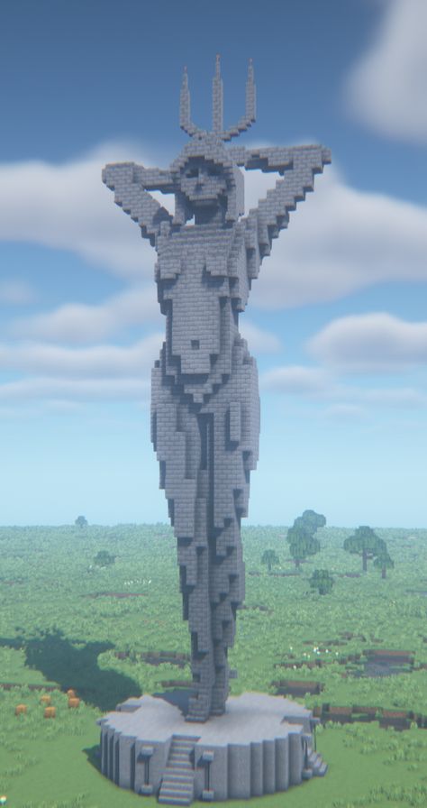 Minecraft Medieval Statue Ideas, Minecraft Sundial, Sea Turtle Minecraft Build, Water Build Minecraft, Minecraft Building Statue, Minecraft Statue Fountain, Minecraft Sea Temple Base, Minecraft Underwater Decoration, Minecraft Ocean House Ideas