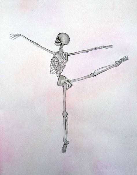 Drawing Of Ballerina, Skeleton Anatomy Art, Dance Watercolor, Line Tattoo Ideas, Skeleton Anatomy, Skeleton Drawings, Art Dance, Skeleton Tattoos, Arte Punk