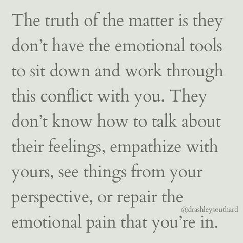 They "move on" because they don't know what else to do. 🙄 The Overfunctioning Woman betrays herself when she works to accommodate this “moving on” - aka their emotional immaturity and avoidance. 😐 The Self-Restored Woman honors herself by expecting them to step up and learn how to be an emotionally mature and engaged partner. 😌 And if they don't, she decides if this works for her. 🔥 #selfrestorationismine #overfunctioningwoman #overfunctioning #relationships #relationshipgoals #marriage ... Emotional Detachment Marriage, Emotional Abandonment Marriage, Overfunctioning Woman, Emotional Immaturity, Emotional Abandonment, Emotional Detachment, How To Move On, Boundaries Quotes, Emotional Maturity