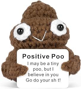 Funny Positive Poo Crochet Potato, Christmas Pickle Ornament, Inspirational Quotes Cards, Pickle Ornament, Pickled Cucumber, Christmas Pickle, Crochet Humor, Gag Gifts Funny, Fun Crochet Projects