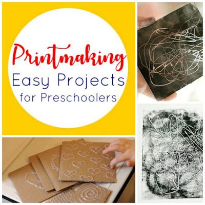 Easy Printmaking, Kids Printmaking, Projects For Preschoolers, Playgroup Ideas, Printmaking Ideas, Printmaking Projects, Activities For Preschoolers, Art Lessons For Kids, Kid Art